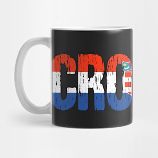 Hrvatska Croatia Distressed Flag Mug